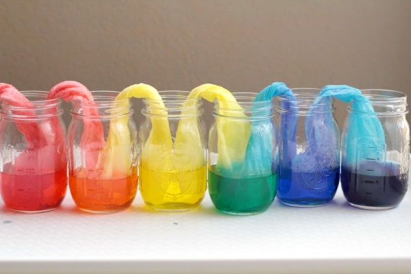 Rainbow walking water science experiment | Athletes For Kids