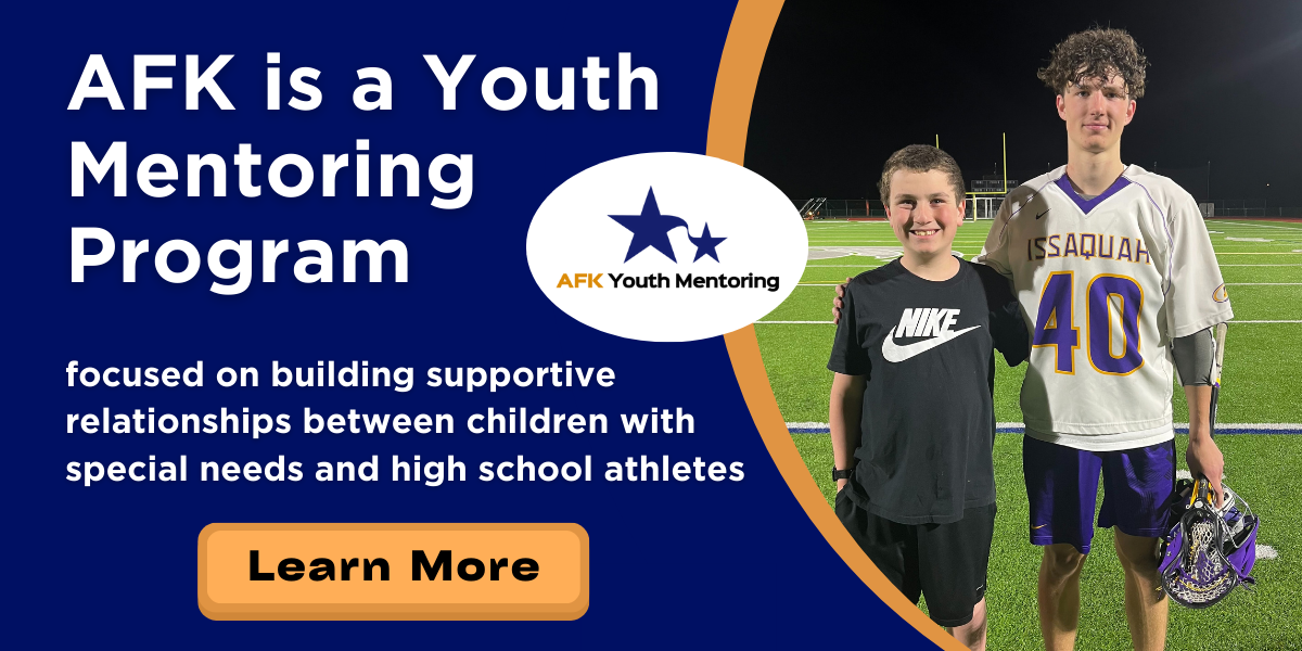 AFK is a Youth Mentoring Program focused on building supportive relationships between children with special needs and high school athletes